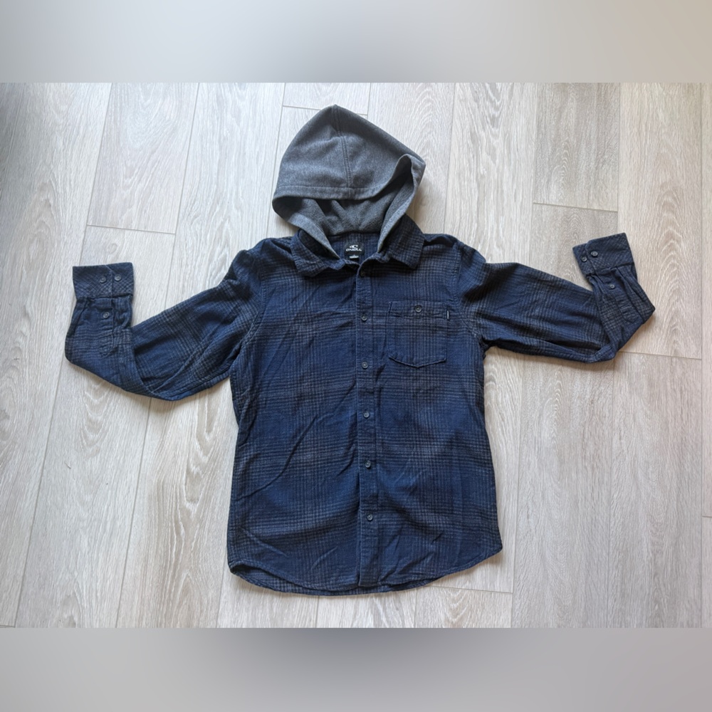 O’Neill Men’s Hooded Flannel Shirt - Small